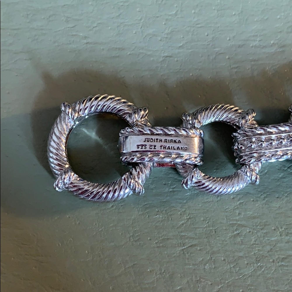 Judith Ripka Sterling Heart Charm Toggle Bracelet - Picture 5 of 5